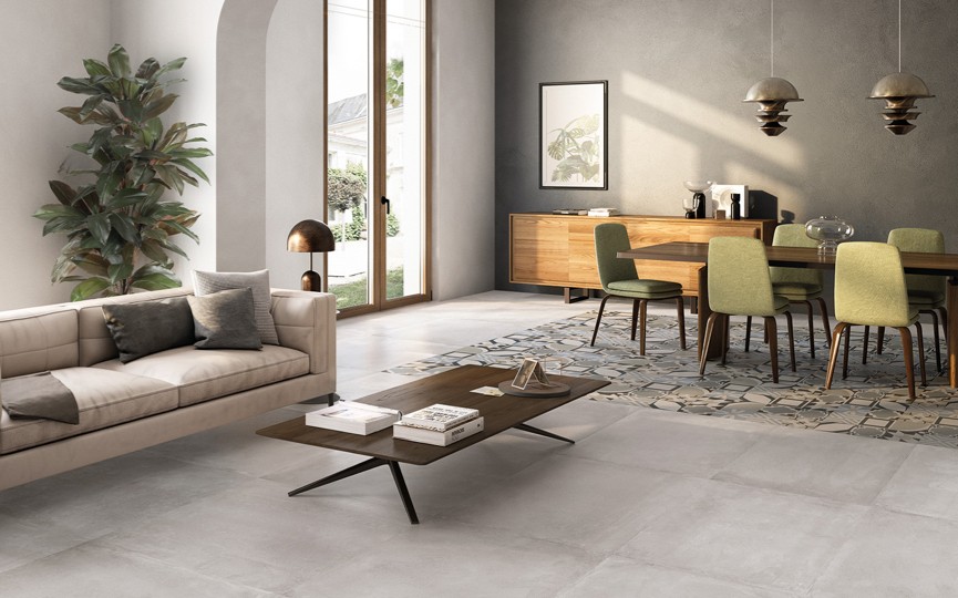 Living room tile flooring | UCX